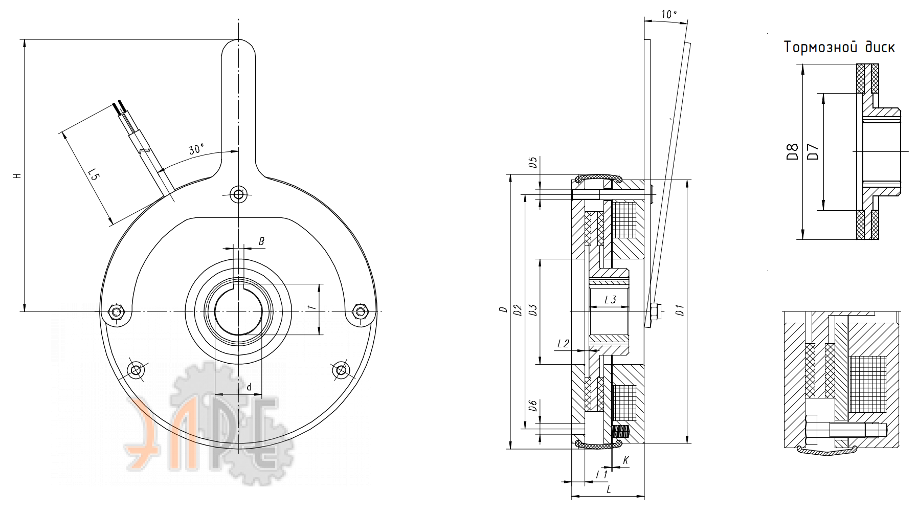 Схема и чертеж Cantoni H2S 90