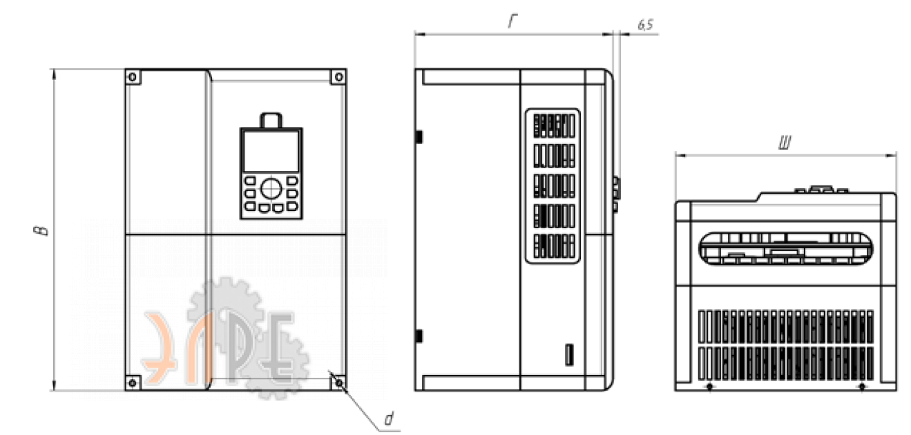 Габаритные размеры Instart LCI-G4.0-4B(S)