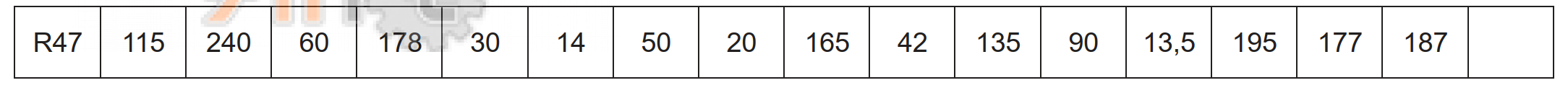 Габаритные размеры R47-47.75-AM80B14