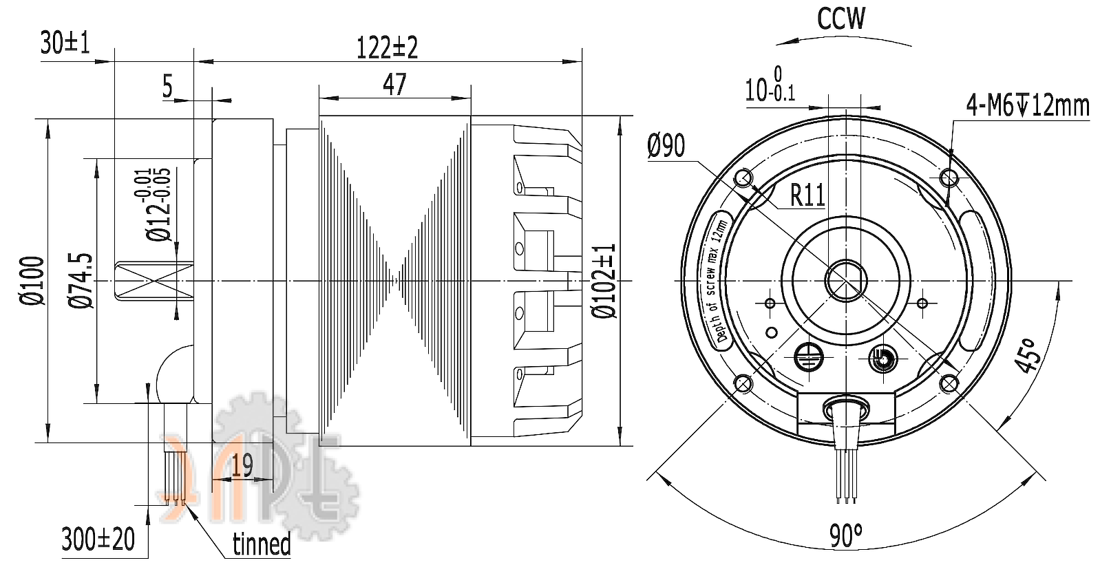 Габаритные размеры