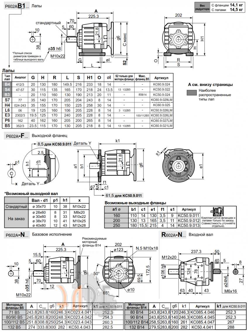 Габаритные размеры INNOVARI 602A - 520 Нм
